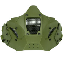 (Green) Anti-shock Tactical Half Mask Suitable For AF Helmet Riding