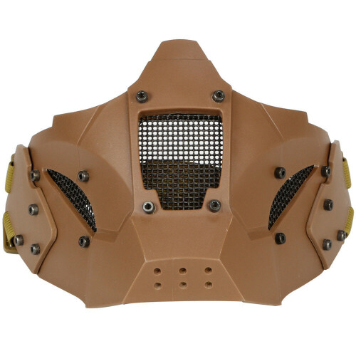 (Tan) Anti-shock Tactical Half Mask Suitable For AF Helmet Riding