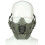 (Tan) Anti-shock Tactical Half Mask Suitable For AF Helmet Riding 4