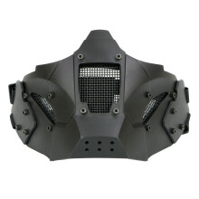 (Black) Anti-shock Tactical Half Mask Suitable For AF Helmet Riding