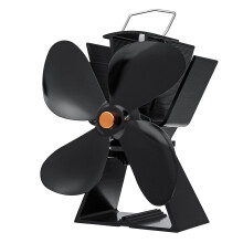 (EQ3-NK(4GB)) 6 Inch Quiet Mini 4 Blades EQ3-NK Stove Fan Fireplace Fire Heat Power Saving Ecofan