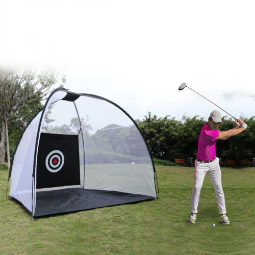 (3M) 10FT/7FT Golf Net Training Aid Hitting Practice Lawn Driving Net Golf Training Net 2