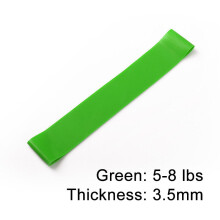 (Green) Latex Yoga Resistance Bands Strength Training Elastic Ring Fiteness Gym