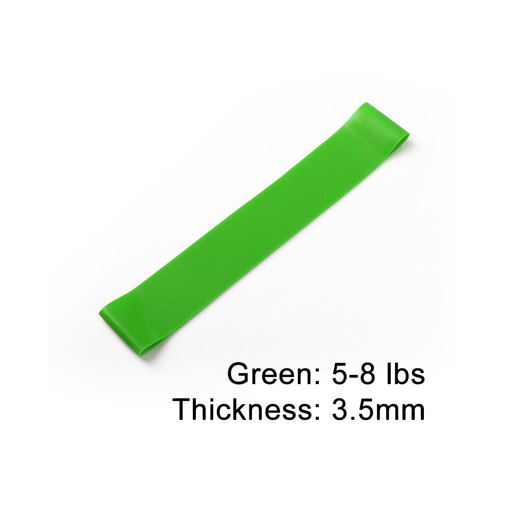 (Green) Latex Yoga Resistance Bands Strength Training Elastic Ring Fiteness Gym