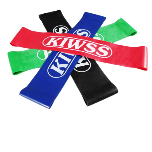 (Black) Elastic Exercise Loop Resistance Latex Bands Fitness Multi-size 2