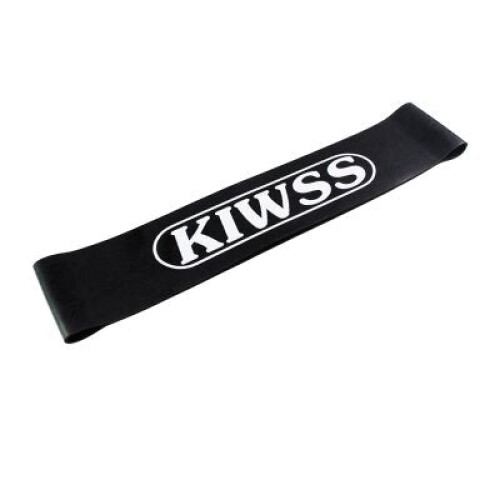 (Black) Elastic Exercise Loop Resistance Latex Bands Fitness Multi-size