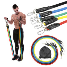 11PCS/Set 10-30LBS Resistance Bands Workout Exercise Fitness Yoga Loop Belt Elastic Stretch Band