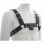 Black Leather Chest Strap Faux Leather Metal Ring Support Strap Back Binding Strap For Men 5