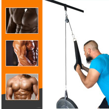 (S) 9 In 1 1.4/1.8/2.0/2.5M Fitness Pulley Cable Machine System Training Triceps Biceps Shoulders Chest Arm Hand Strength Training Kit