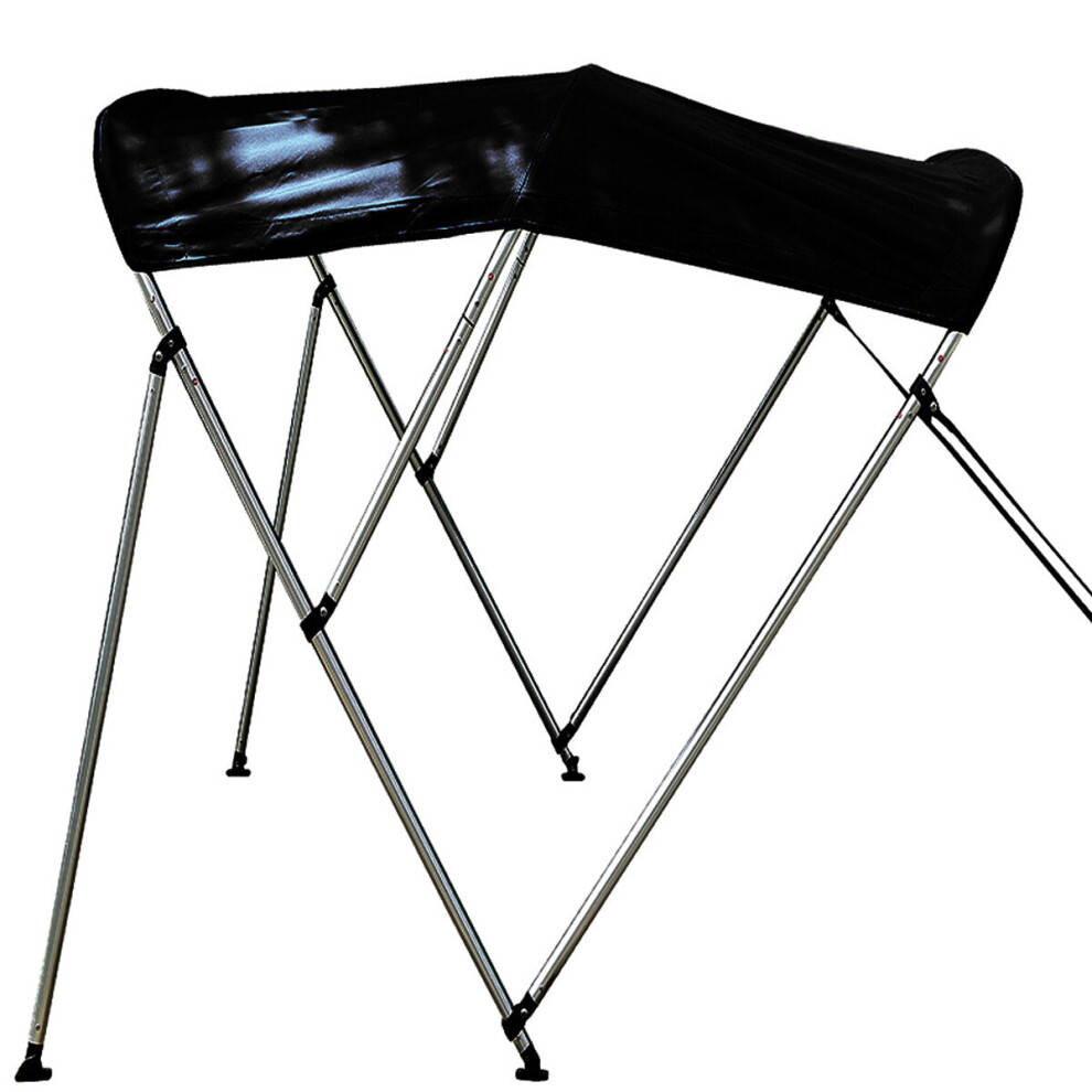 (61''-72'') 3 Bow Bimini Top Replacement Canvas Cover Boot Cover W/Rear Poles UV Resistant