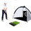64*41CM 3-in-1 Golf Hitting Mat Multi-Function Tri-Turf Golf Practice Training for Chipping Practice Indoor/Outdoor Golf Training Tools 2