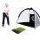 64*41CM 3-in-1 Golf Hitting Mat Multi-Function Tri-Turf Golf Practice Training for Chipping Practice Indoor/Outdoor Golf Training Tools 1