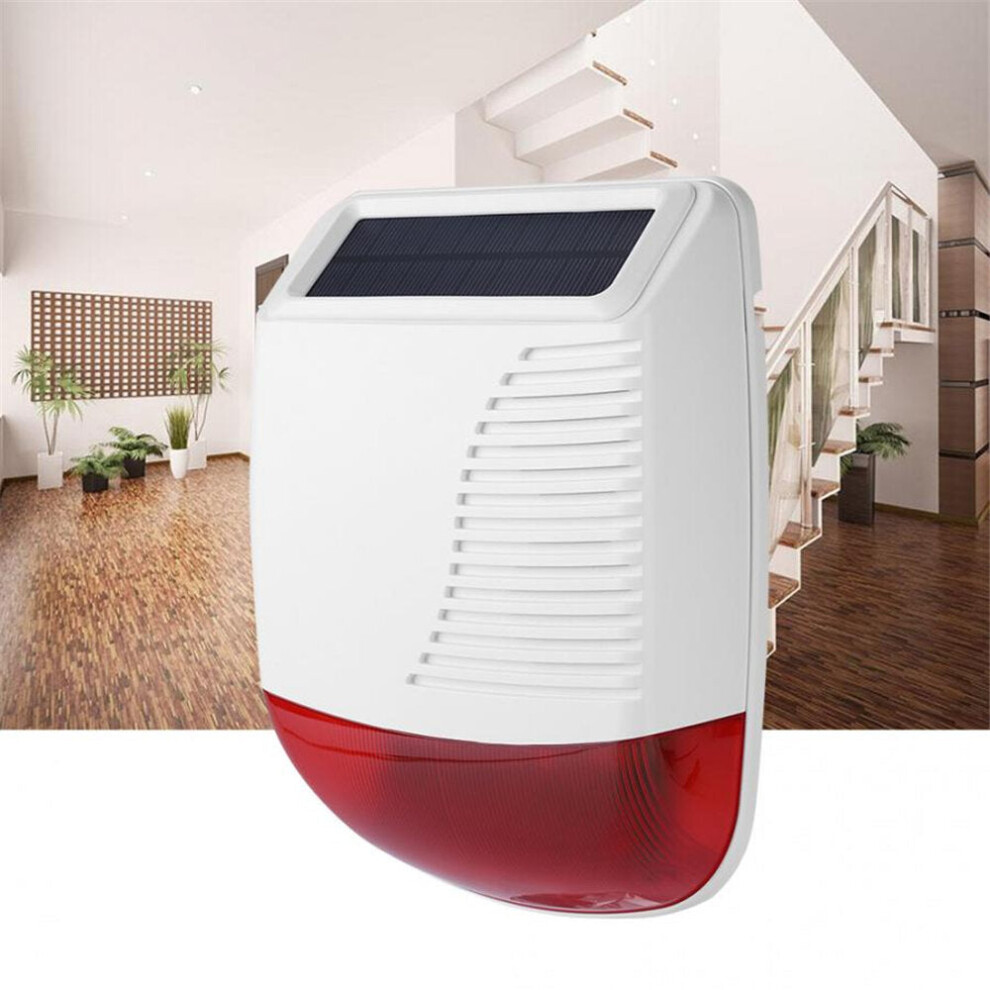 433MHz Wireless Sound Alarm Outdoor Waterproof Solar Power Light Sound Siren For GSM Alarm System Fire Alarm