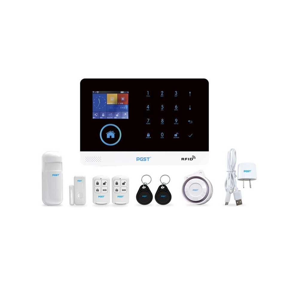 Smart Home WiFi 4G Security Burglar Alarm System GSM GPRS Alarm System APP Remote Control with RFID Card