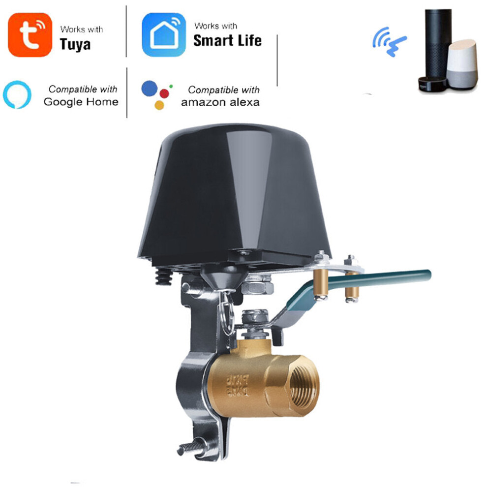 Smart Wifi Water Valve One Button Control Gas Controller Compatible Tuya Smart Life Alexa Google Home Device