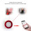 (EU Plug) Smart Strobe Flash Sound and Light Alarm Red Light Flash Indoor Home Security Alarm 5