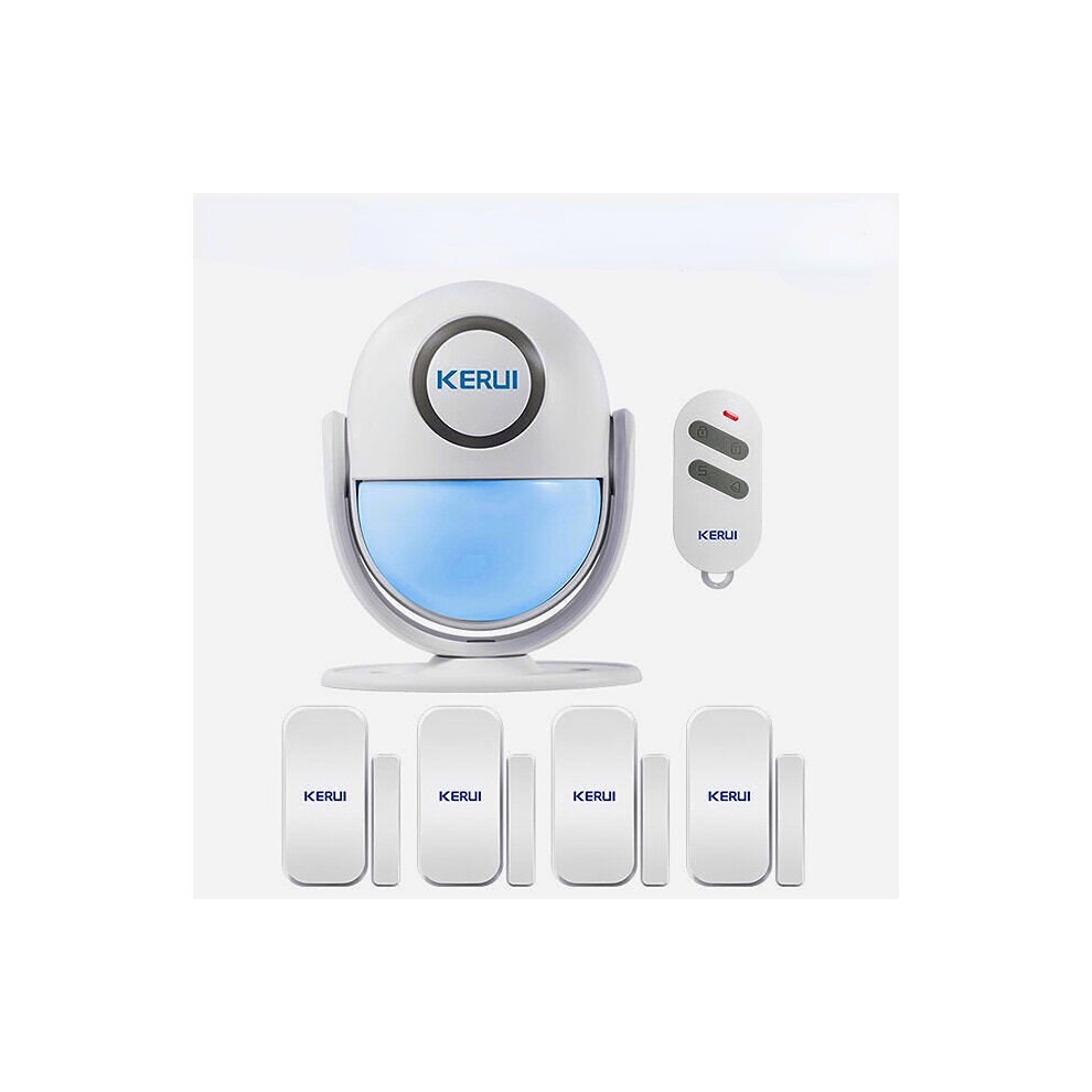 (Cost-effective PIR Main Panel) Smart Home Security WIFI Alarm System 120dB PIR Detector Door/Window Sensor Wireless App Burglar Works with Alexa