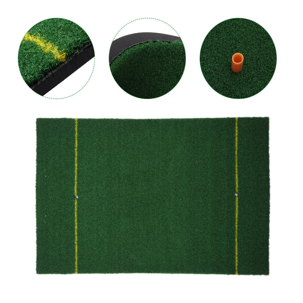 60*90cm Portable Indoor Outdoor Golf Putting Green Trainer Putter Swing Fairway Lawn Golf Training Aids Club Holder Office Home Mat