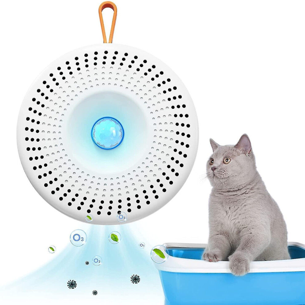 Cat Litter Deodorizer, 90% Deodorization Cat Litter Box Odor Eliminator Rechargeable Dust-free Cat Litter Smell Eliminator For Litterboxes, Bathroom A
