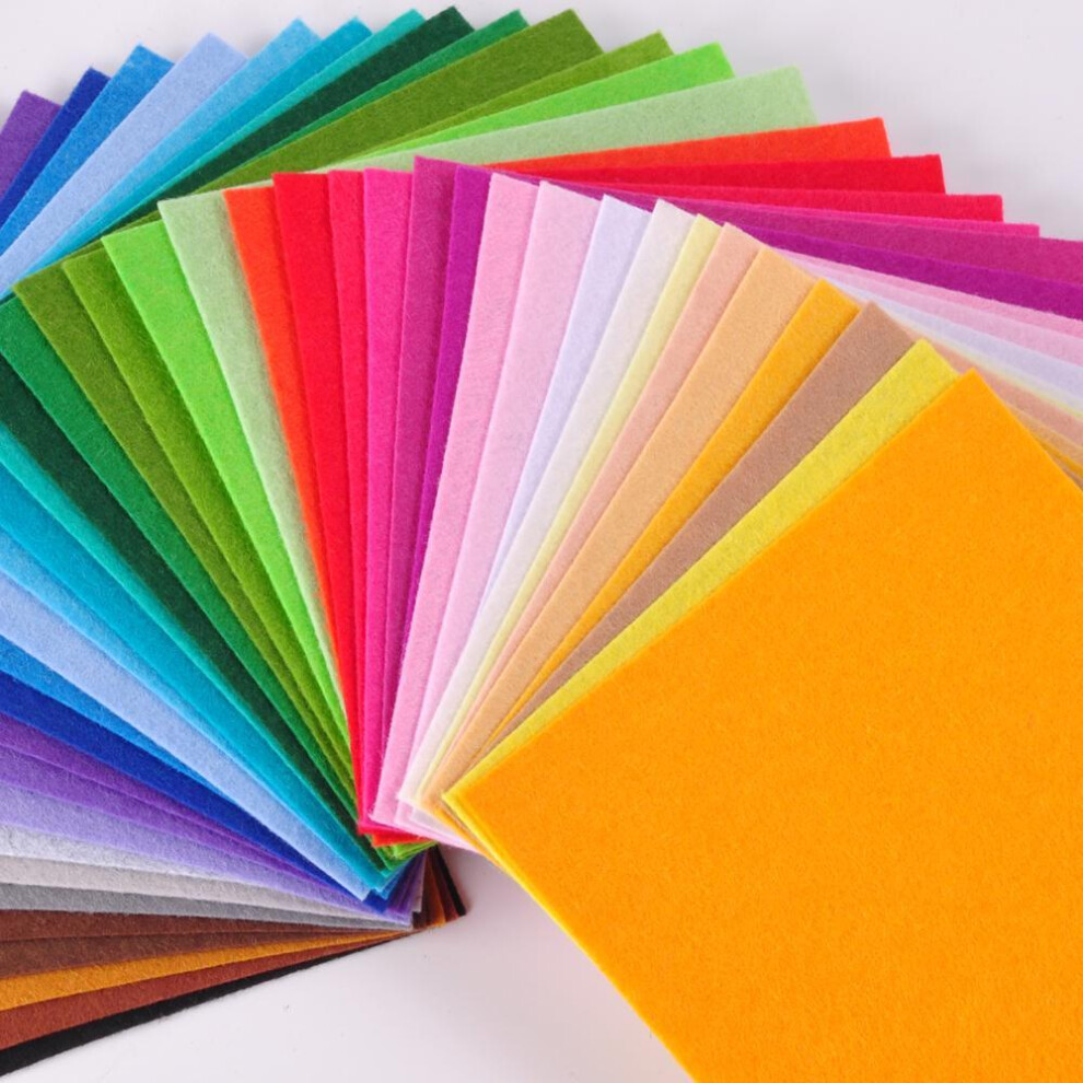 40pcs Multicolor Felt Fabric For Sewing Crafts