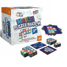 Wooden Matching Game Puzzle Games Match Puzzles Building Cubes with Bell for Kids And Adults Toys