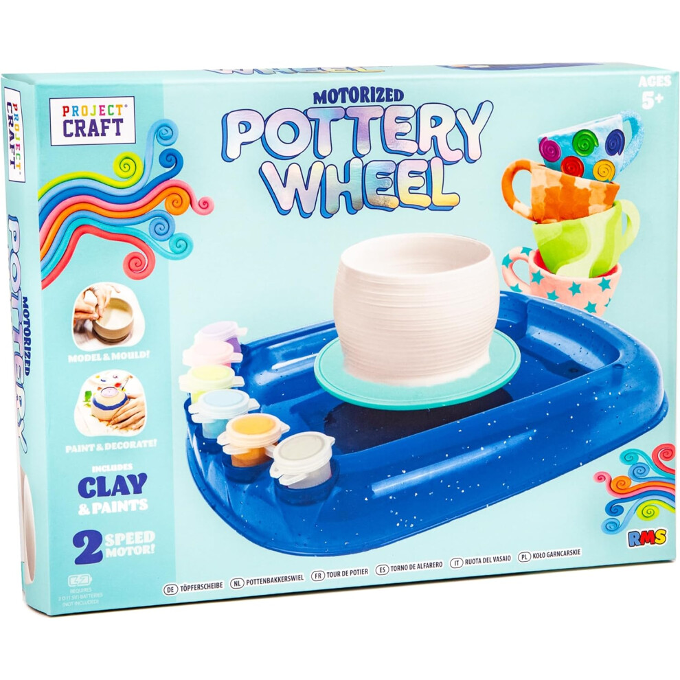 Project Craft Motorized Pottery Wheel Activity Set for Kids Ages 5+