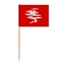 Auspicious Life Beautiful Creativity Toothpick Flags Marker Topper Party Decoration