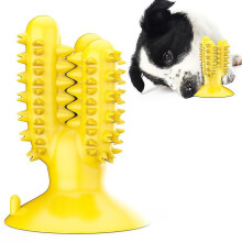 (Yellow) Dog Chew Sticks For Puppy Teething, Hard Dog Toys For Aggressive Chewers, Rubber Dog Chew Toys