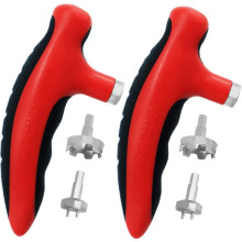 Golf Spike Wrench Removal Tool Shoe Cleat Wrench Kit, Replacement Screw Install Aid Golf Accessories (2pcs Red Spike Wrench)