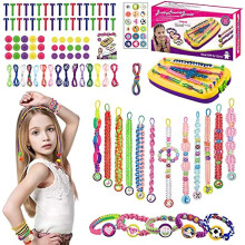 Friendship Bracelet Making Kit  Diy Bracelet Making Art And Crafts Toys for Girls Kids 7-14 Years Old  Jewellery Making Kit with Colorful Threads And