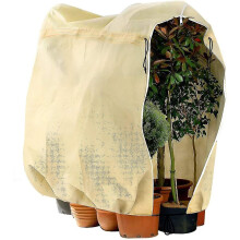Winter Plant Frost Protection Covers, Garden Fleece Frost Protection for Plants with Zipper Drawstring, Rip Resistant Garden Plant Warming Fleece Jack
