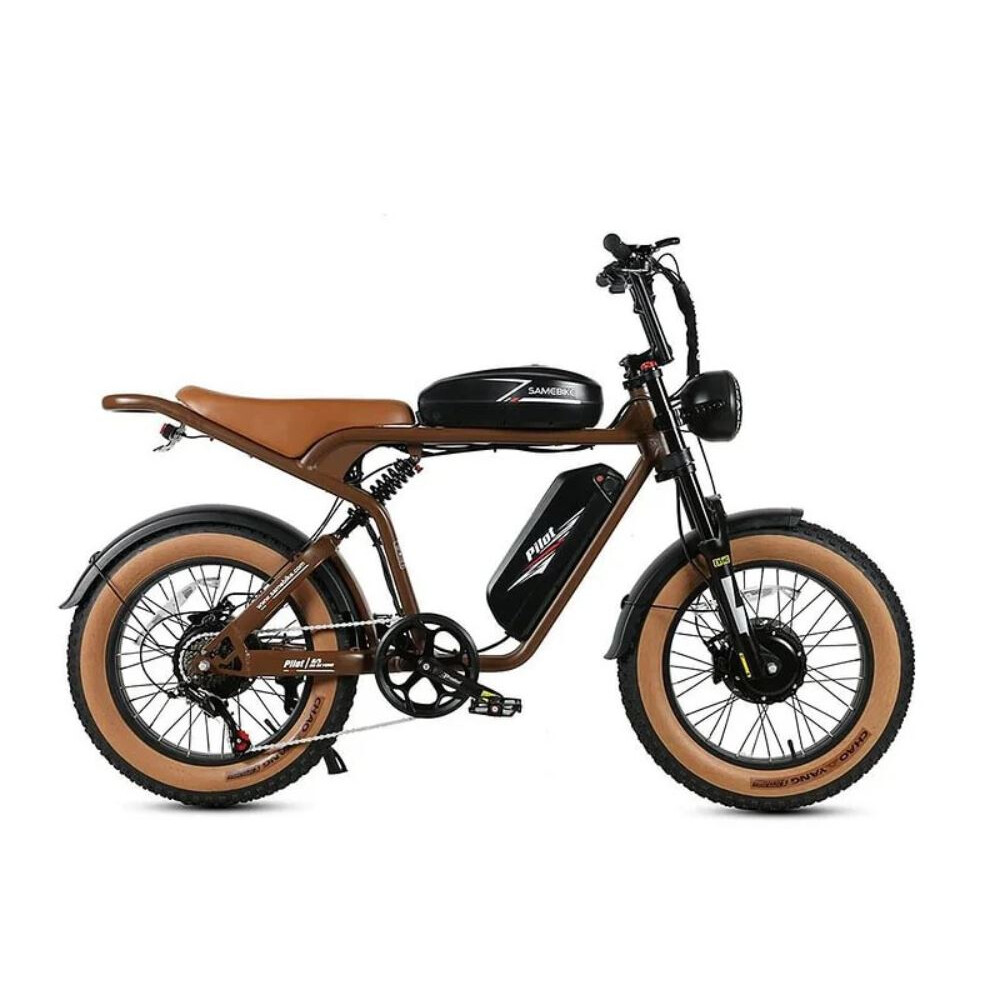 (Brown) SAMEBIKE M20-III,Electric Bike Bttery 48V 36AH,2000W