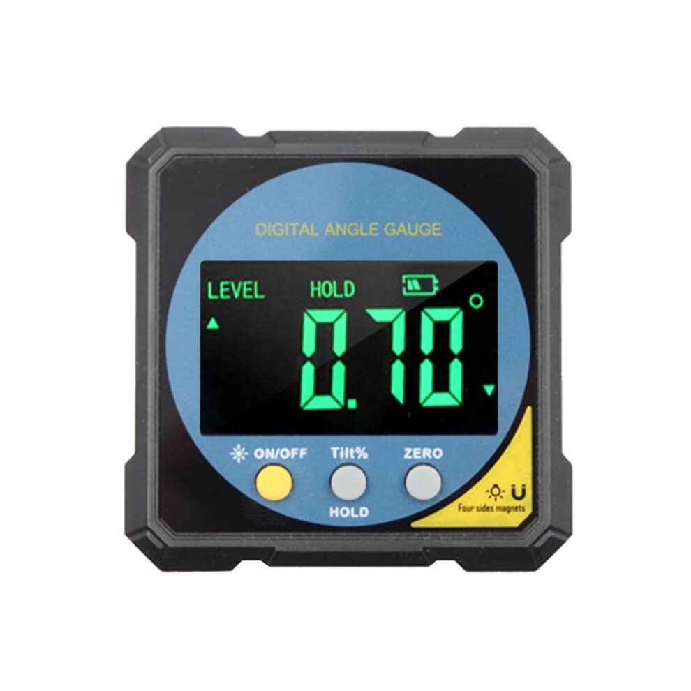 Two-sided Laser Digital Protractor Magnetic Inclinometer 4 x 90 degrees  Angle Finder 2 Modes Level Box
