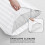 (White, Pillowcases Pair: 50 X 75 CM) Satin Stripe Fitted Bed Sheets or Plain Pillowcases 3