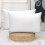 (White, Pillowcases Pair: 50 X 75 CM) Satin Stripe Fitted Bed Sheets or Plain Pillowcases 4