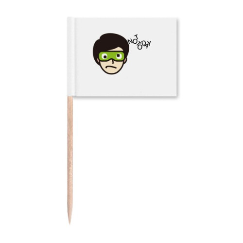 Blindfold Thing Today Eyes Refuse Toothpick Flags Marker Topper Party Decoration