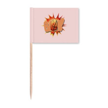 Boom Cartoon Spark Art Deco Fashion Toothpick Flags Marker Topper Party Decoration