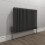 NES Home Traditional Radiator 600 X 828 mm Horizontal Triple Column Matte Black 1