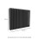 NES Home Traditional Radiator 600 X 828 mm Horizontal Triple Column Matte Black 7