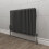 NES Home Traditional Radiator 600 X 828 mm Horizontal Triple Column Matte Black 2