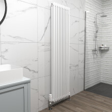 Nes Home 1800 X 470 mm Triple Column White Traditional Radiator