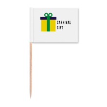 Brazil Carnival Rio Art Deco Fashion Toothpick Flags Marker Topper Party Decoration