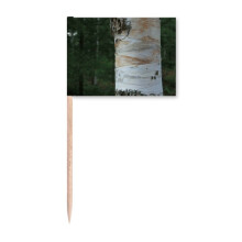 Brown Paper Trunk Art Deco  Fashion Toothpick Flags Marker Topper Party Decoration
