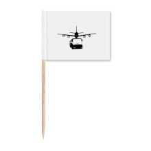 Bus Aircraft Traffic Art Deco Fashion Toothpick Flags Marker Topper Party Decoration