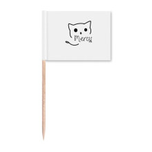 Cat Map Idea Art Deco  Fashion Toothpick Flags Marker Topper Party Decoration