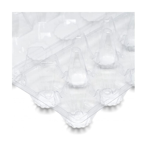 60 Pack Plastic Egg Cartons Bulk One Dozen Clear Empty Egg Cartons For Chicken Eggs 1