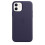 (Deep Violet) Leather Phone Case For Iphone 12/12 Pro Leather Case With Magsafe 3