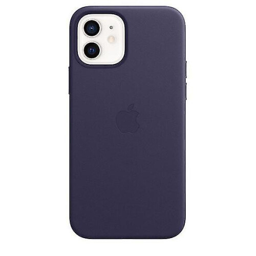 (Deep Violet) Leather Phone Case For Iphone 12/12 Pro Leather Case With Magsafe 2