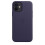 (Deep Violet) Leather Phone Case For Iphone 12/12 Pro Leather Case With Magsafe 5