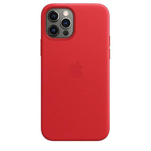 (Red) Leather Phone Case For Iphone 12/12 Pro Leather Case With Magsafe 1